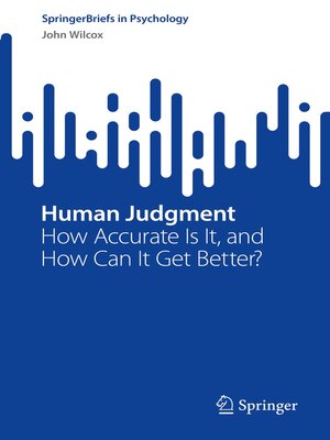 cover image of Human Judgment